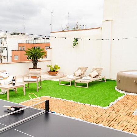 شقة Apulialux Private 100Mq Rooftop Oasis W Jacuzzi باري المظهر الخارجي الصورة