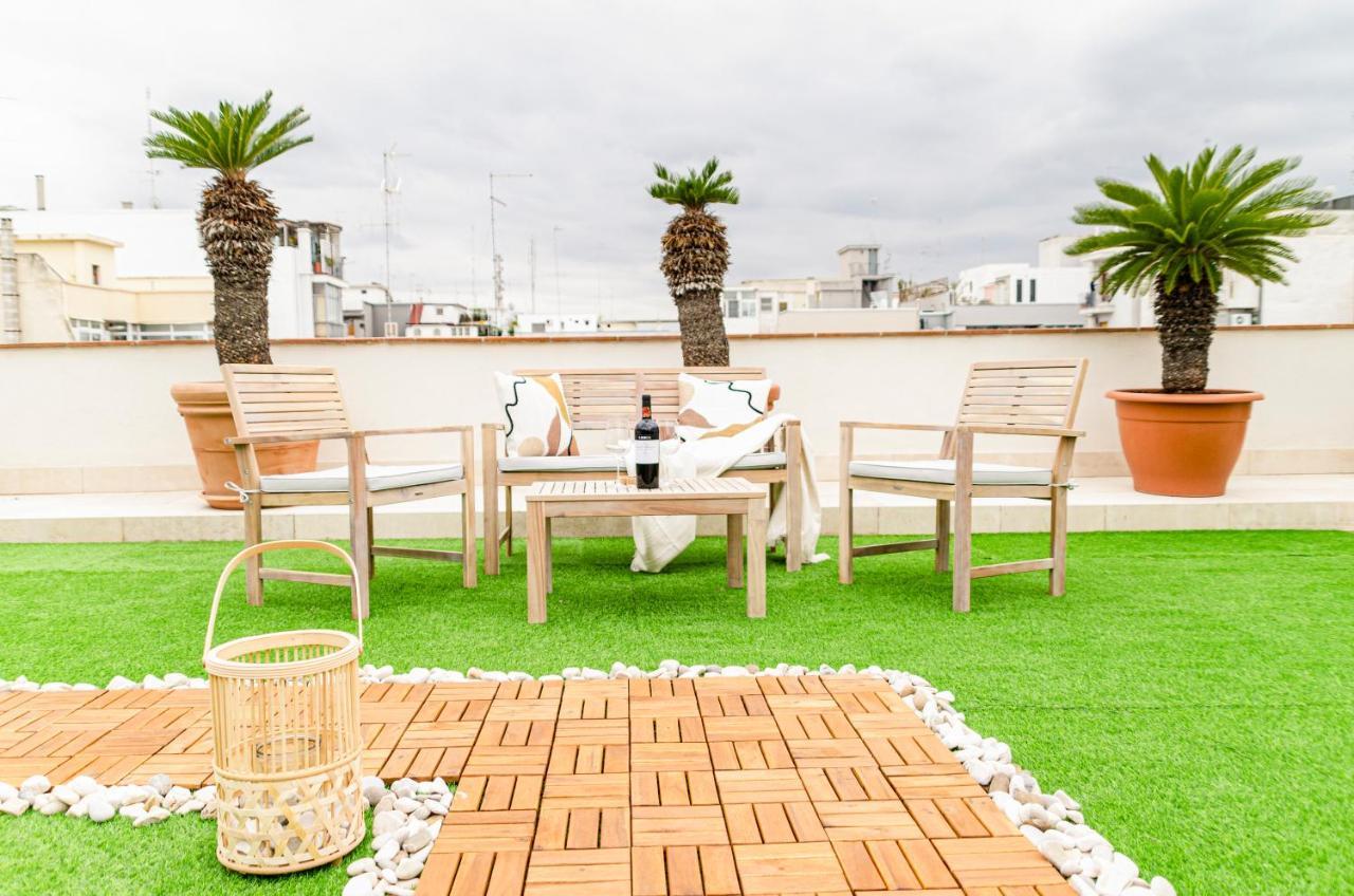 شقة Apulialux Private 100Mq Rooftop Oasis W Jacuzzi باري المظهر الخارجي الصورة