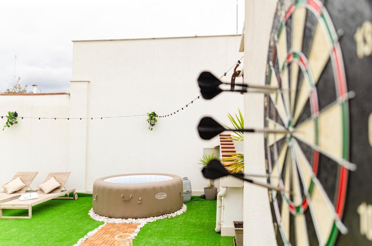 شقة Apulialux Private 100Mq Rooftop Oasis W Jacuzzi باري المظهر الخارجي الصورة