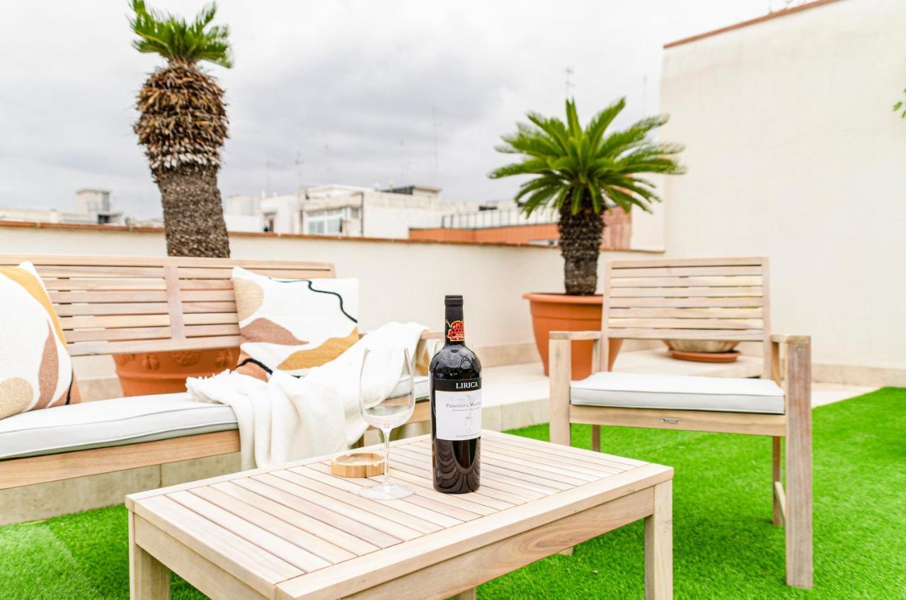 شقة Apulialux Private 100Mq Rooftop Oasis W Jacuzzi باري المظهر الخارجي الصورة